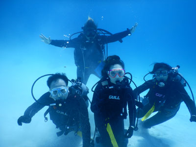 体験ダイビング　宮古島　カラカラ先生